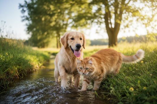Chaleur estivale : pourquoi bien hydrater votre chat et votre chien est vital