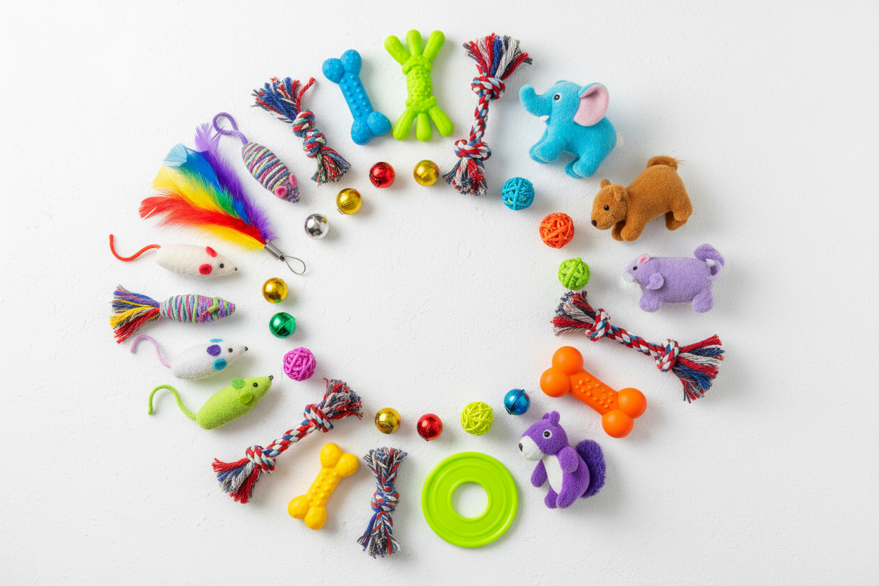 Les jouets pour chats et chiens