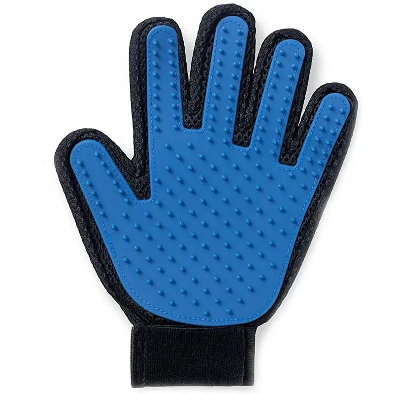 Gant de toilettage silicone - accessoire de soin premium pour animaux"