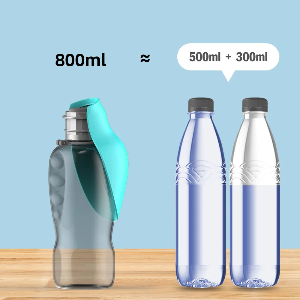 Ma Gourde Portable 800ml pour Petits et Moyens  Chiens –My love Portable Water Bottle for Dogs –